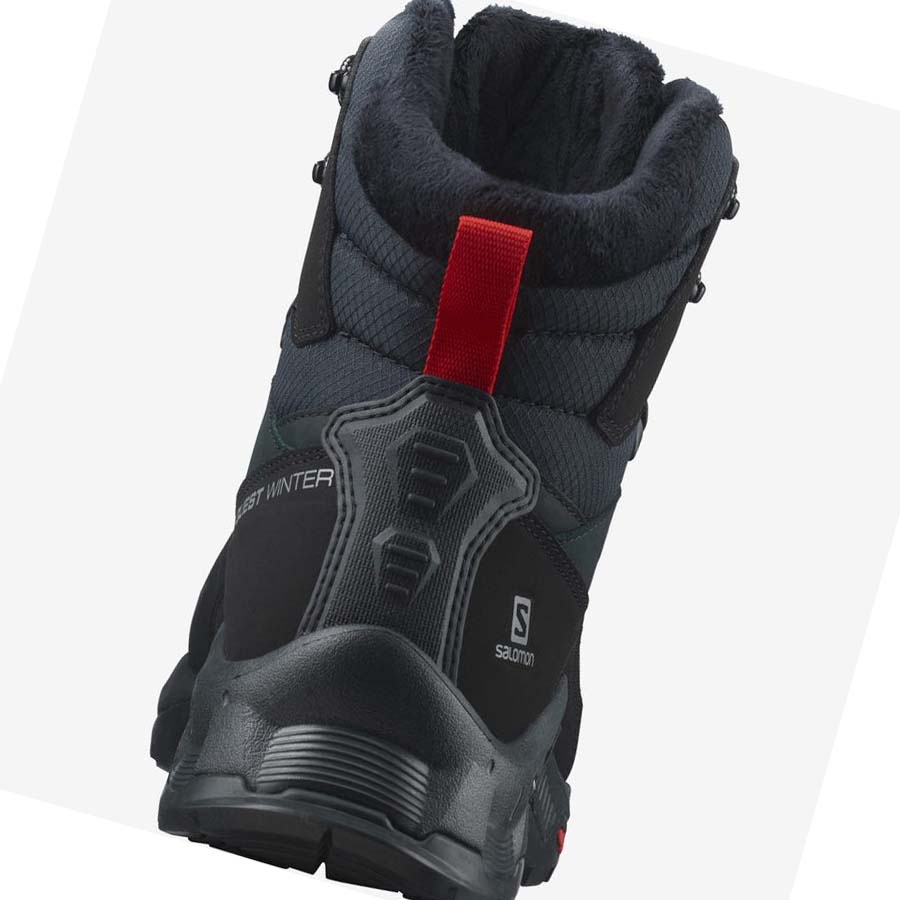 Botas de Invierno Salomon QUEST WINTER THINSULATE™ CLIMASALOMON™ WATERPROOF Hombre Negros | MX 3381MQZ